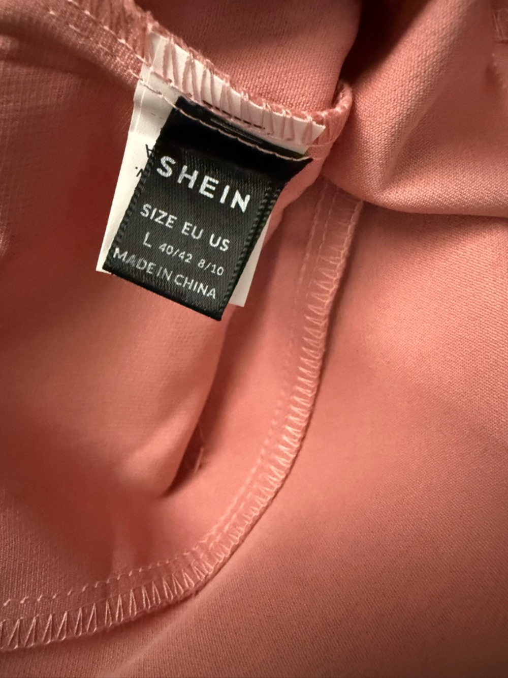 SHEIN Pink High Waist Buttoned Shorts - Picture 3 of 3
